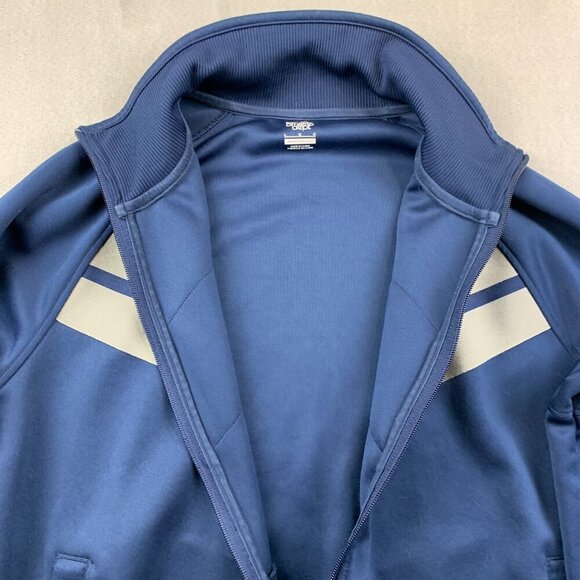 Nike Mens Track Jacket Large Blue Full Zip Sweater Long Sleeve Raglan Athletic - Picture 5 of 10